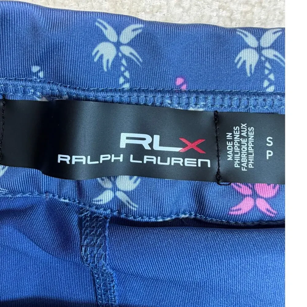 RLX Ralph Lauren Women S Blue Floral Performance Golf Tennis Athletic Skort